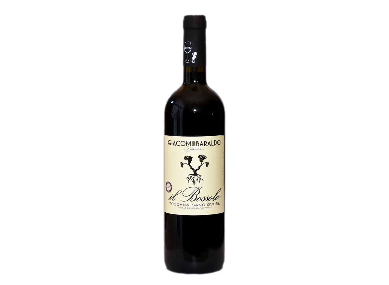 Il Bossolo Toscana Rosso IGT Giacomo Baraldo vino rosso toscano da Sangiovese