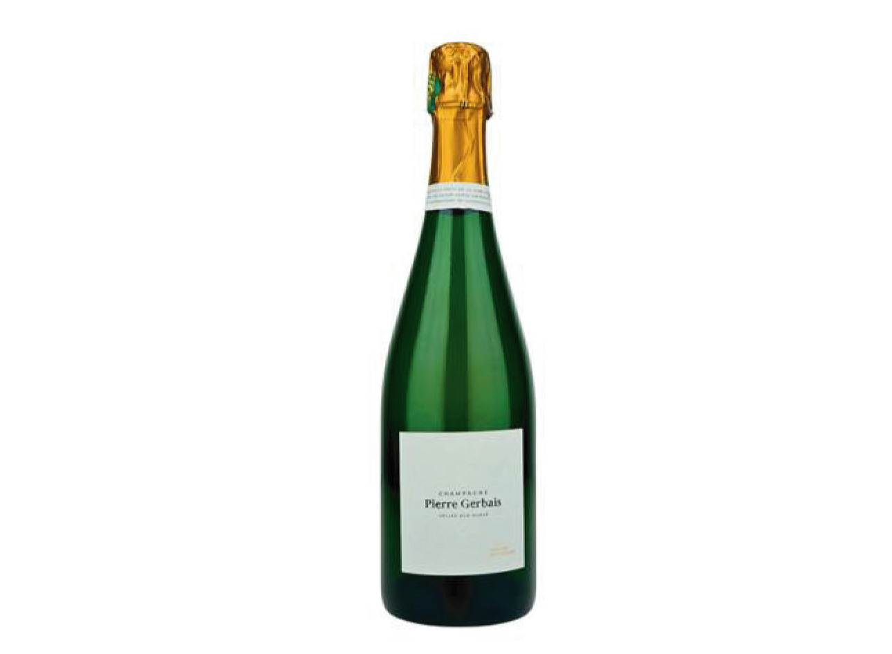 Bottiglia di Champagne Grains de Celles Extra Brut, vendemmia 2022, Pierre Gerbais