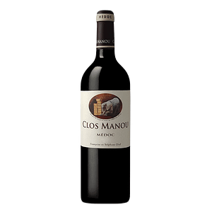 Bottiglia di Petit Manou Médoc AOC 2021 di Clos Manou